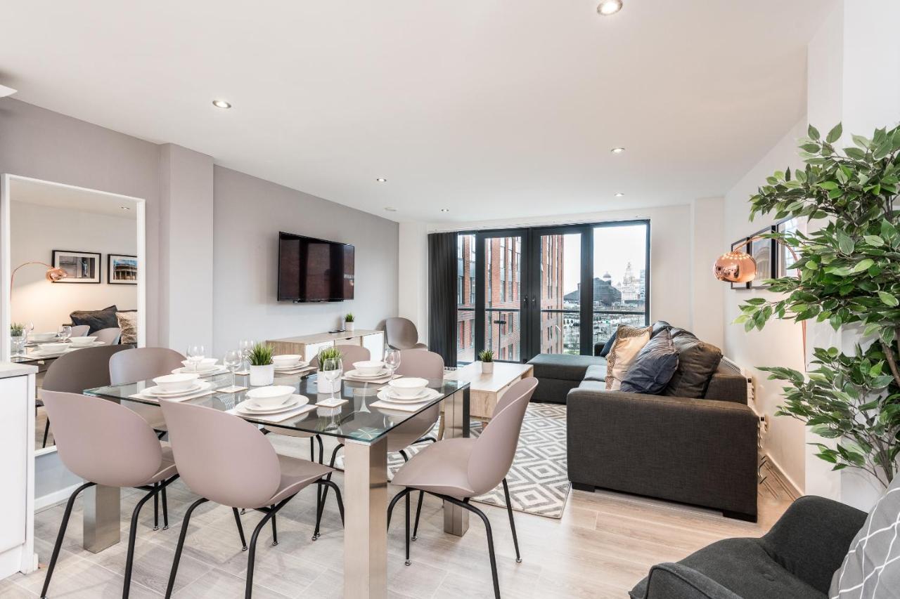 Host Apartments - Contemporary 3 Bed Apt With Balcony - Perfect For Long Stays Liverpool Zewnętrze zdjęcie